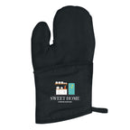 Quilted Oven Mitt in Cotton Canvas - Black - Colorbrite