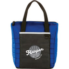 Quilted Padded Lunch Cooler for 12 Cans - Royal - Front