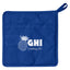 Quilted Pot Holder in Cotton Canvas - Royal Blue - Transfer