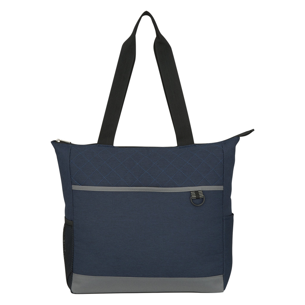 Quilted Tote Bag, Carter Embroidery - Straight