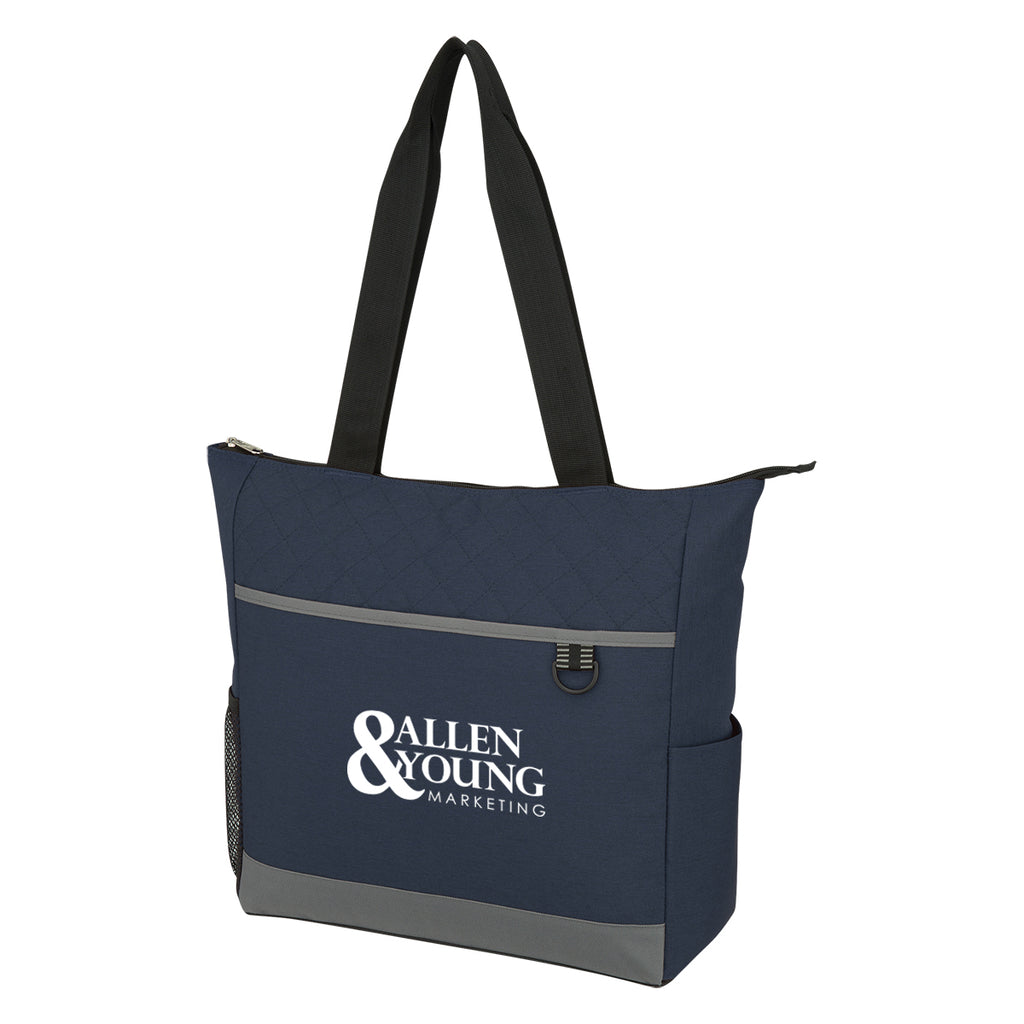 Quilted Tote Bag, Carter - Silk Screen