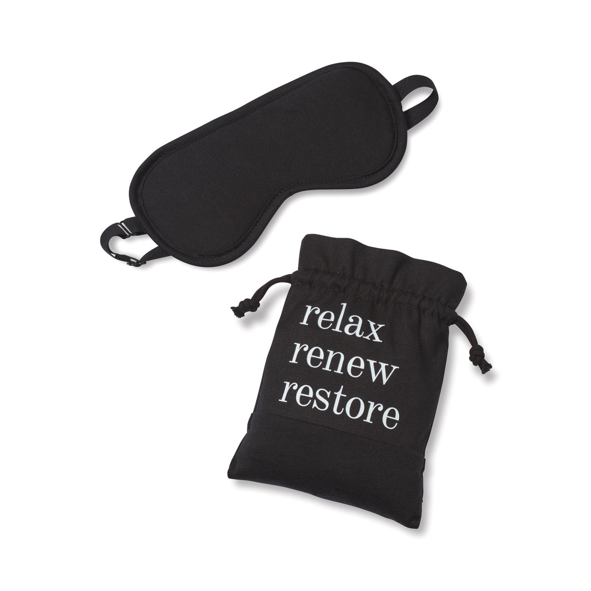 R&R Blackout Eye Mask with Storage Bag - Black - View 1