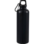 Race Color-Drenched Bottle with Carabiner, 25 oz - Black - Back