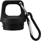 Race Color-Drenched Bottle with Carabiner, 25 oz - Black - Detail Lid