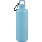 Race Color-Drenched Bottle with Carabiner, 25 oz - Light Blue - Back