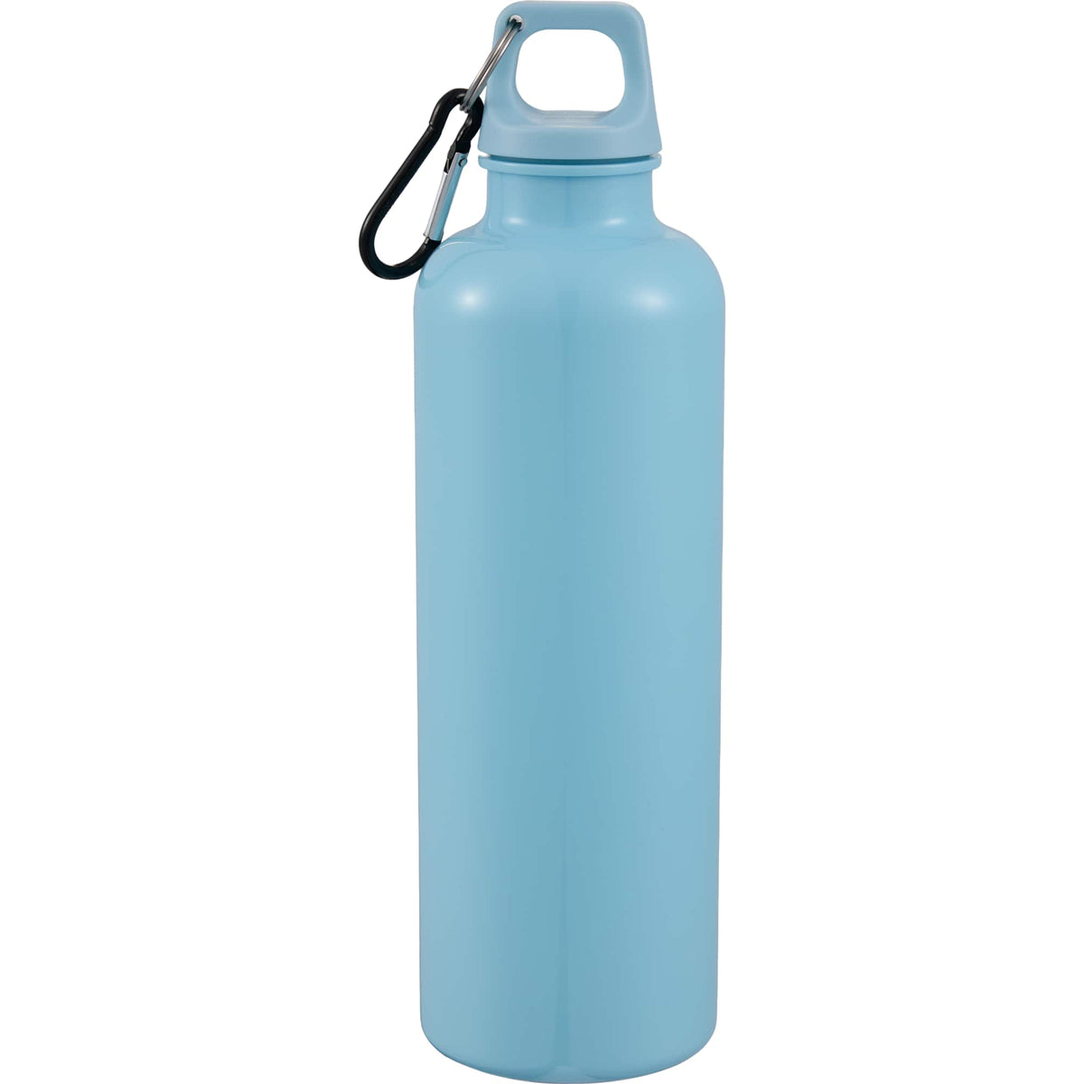 Race Color-Drenched Bottle with Carabiner, 25 oz - Light Blue - Back