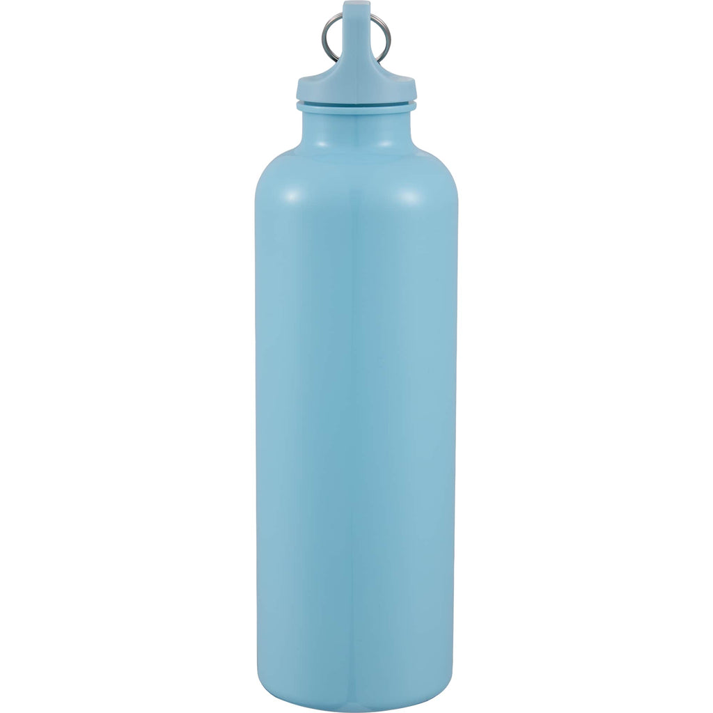Race Color-Drenched Bottle with Carabiner, 25 oz - Light Blue - Left Side