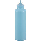 Race Color-Drenched Bottle with Carabiner, 25 oz - Light Blue - Left Side