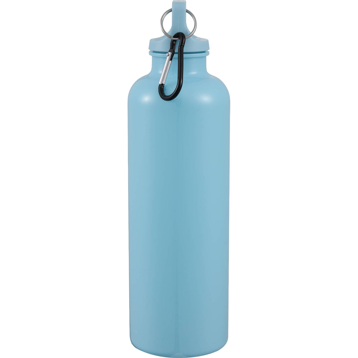 Race Color-Drenched Bottle with Carabiner, 25 oz - Light Blue - Right Side