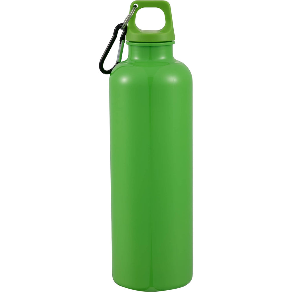 Race Color-Drenched Bottle with Carabiner, 25 oz - Lime - Back