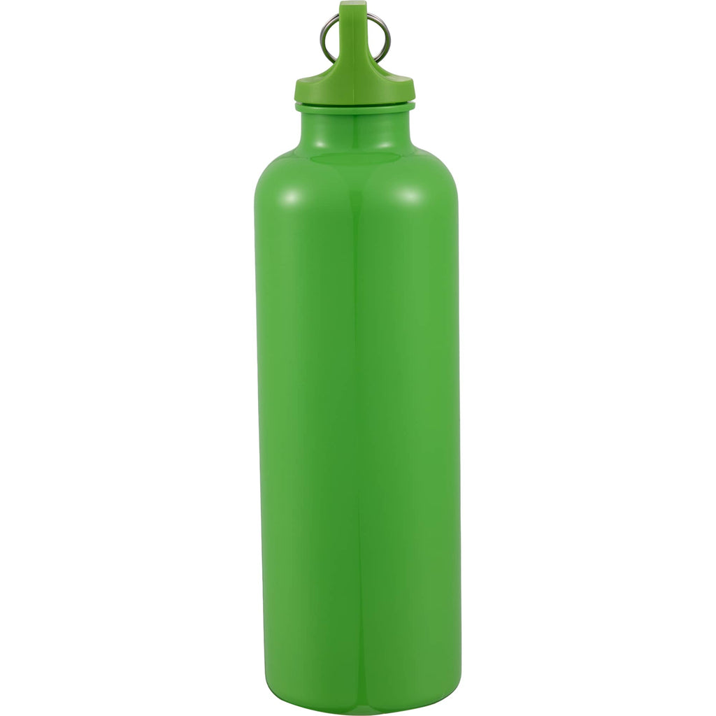 Race Color-Drenched Bottle with Carabiner, 25 oz - Lime - Left Side