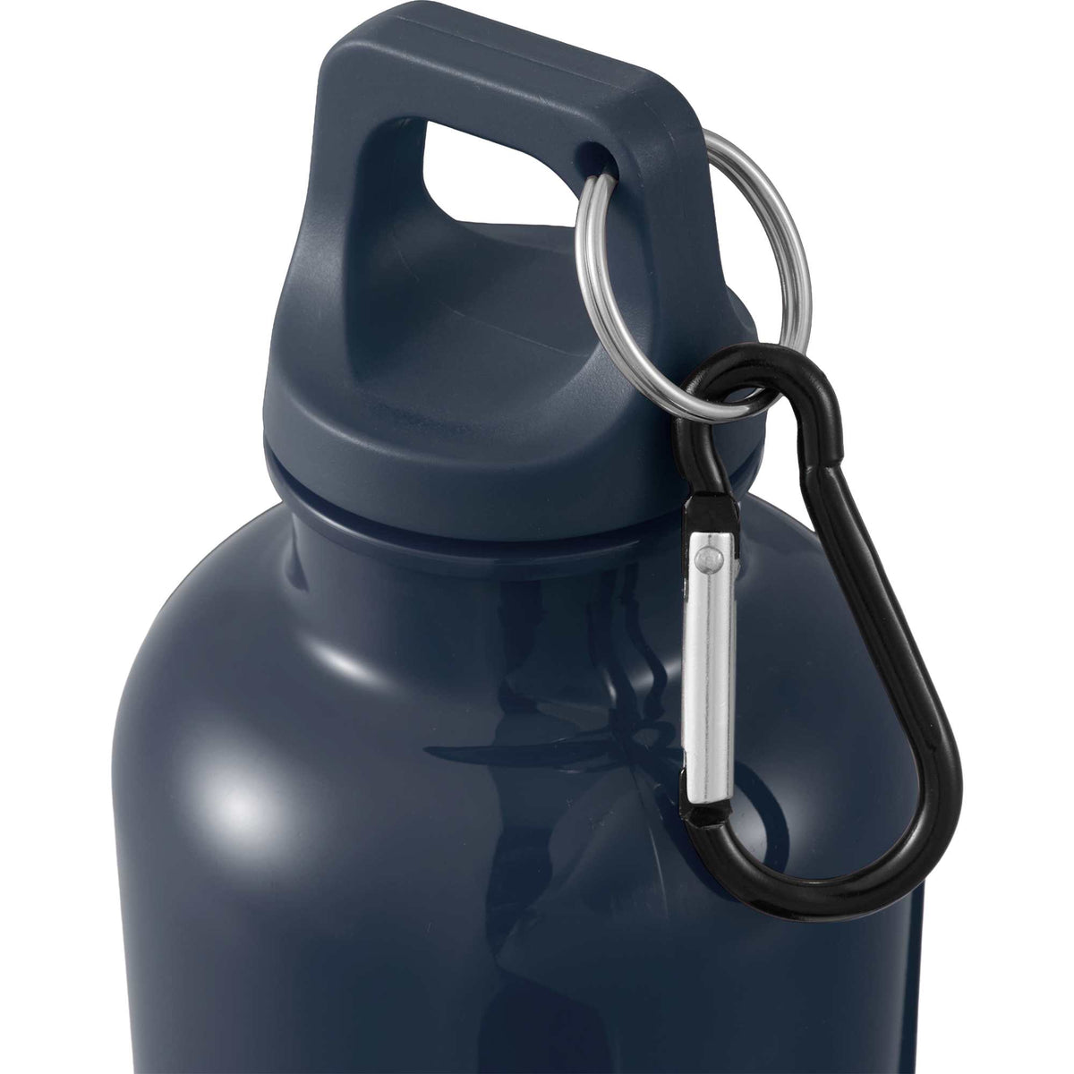 Race Color-Drenched Bottle with Carabiner, 25 oz - Nightfall Blue - Detail