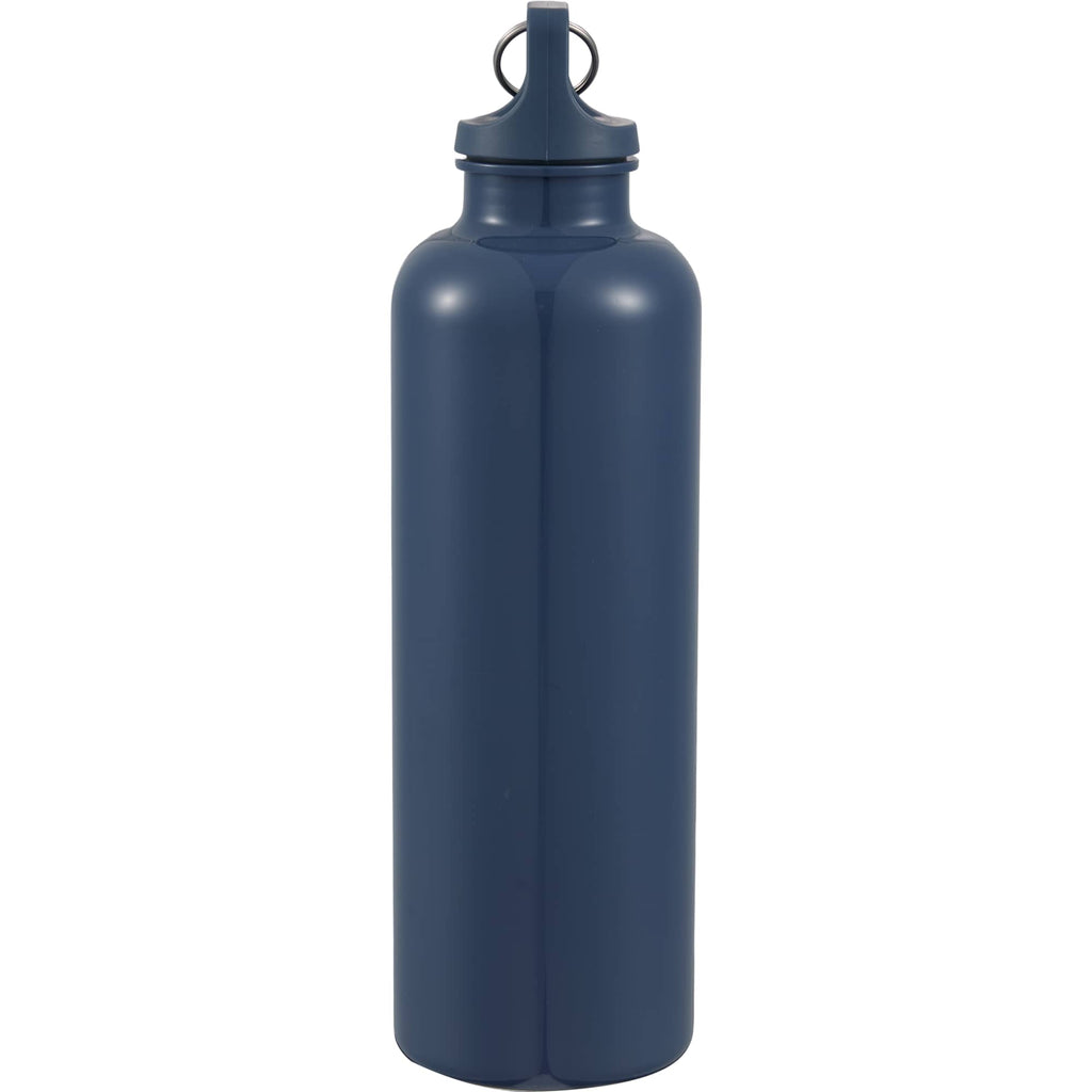 Race Color-Drenched Bottle with Carabiner, 25 oz - Nightfall Blue - Left Side