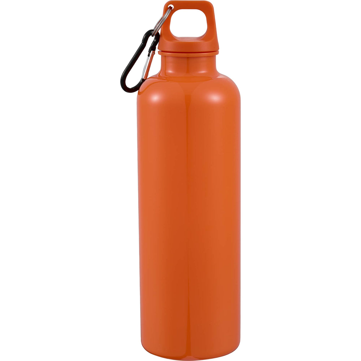 Race Color-Drenched Bottle with Carabiner, 25 oz - Orange - Back