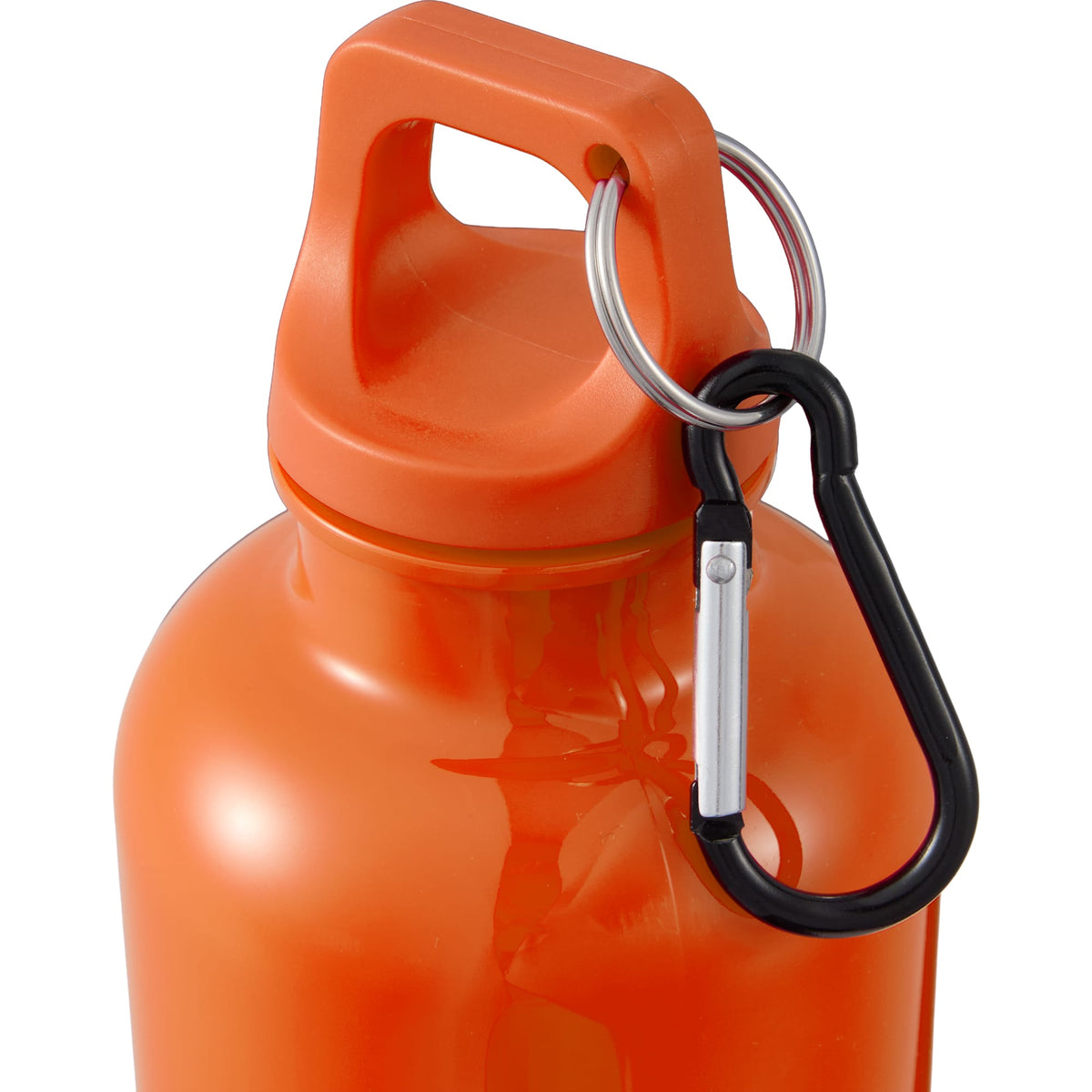 Race Color-Drenched Bottle with Carabiner, 25 oz - Orange - Detail