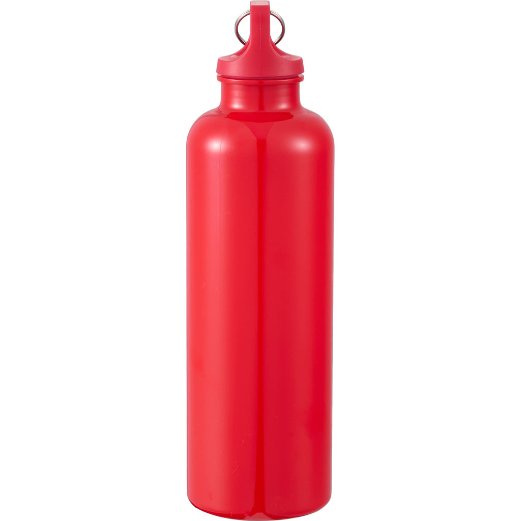 Race Color-Drenched Bottle with Carabiner, 25 oz - Red - Left Angle