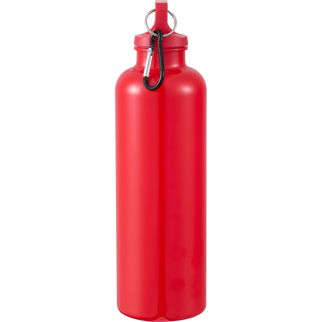 Race Color-Drenched Bottle with Carabiner, 25 oz - Red - Right Side