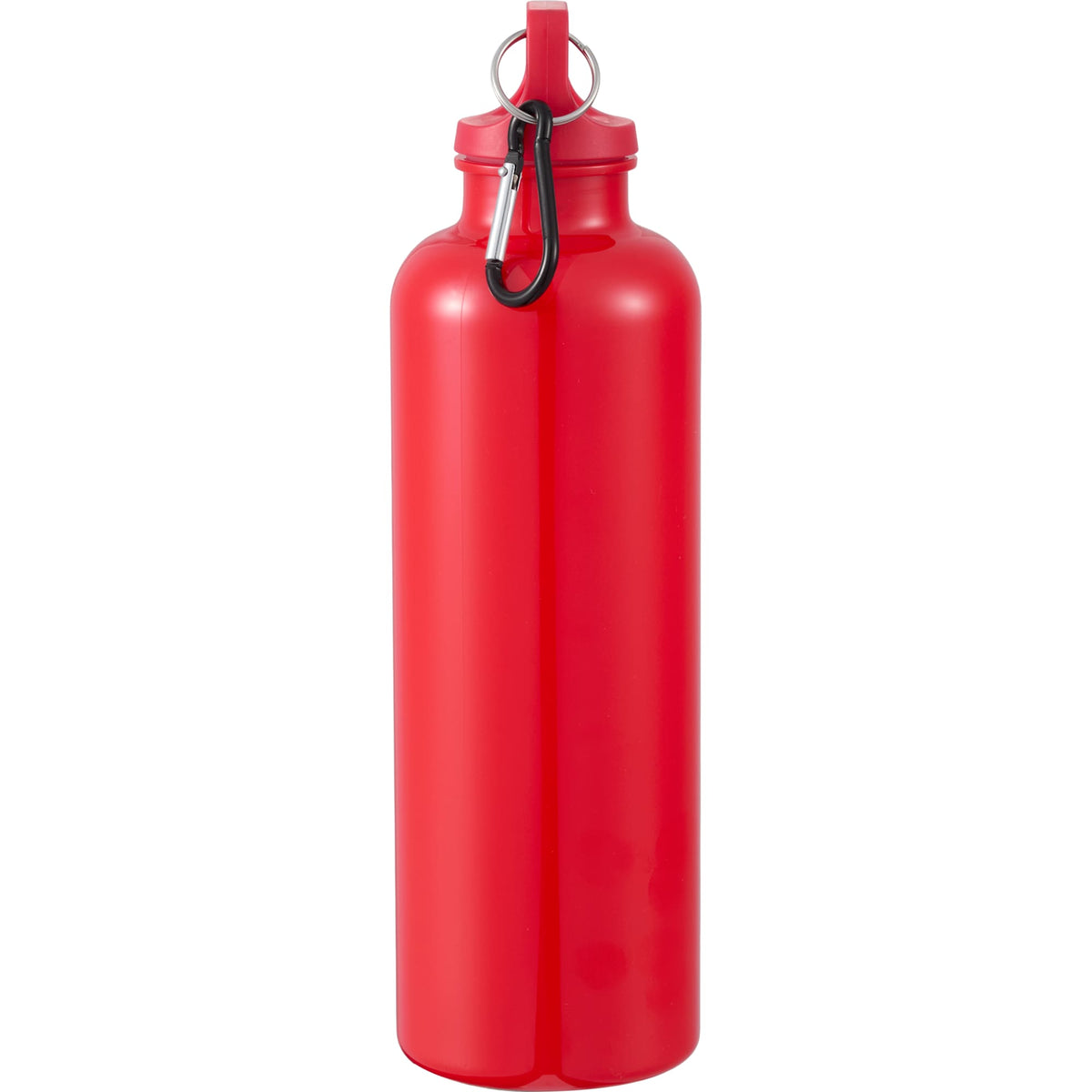 Race Color-Drenched Bottle with Carabiner, 25 oz - Red - Right Side