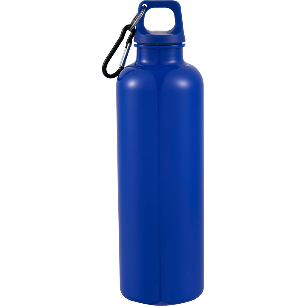 Race Color-Drenched Bottle with Carabiner, 25 oz - Royal - Back