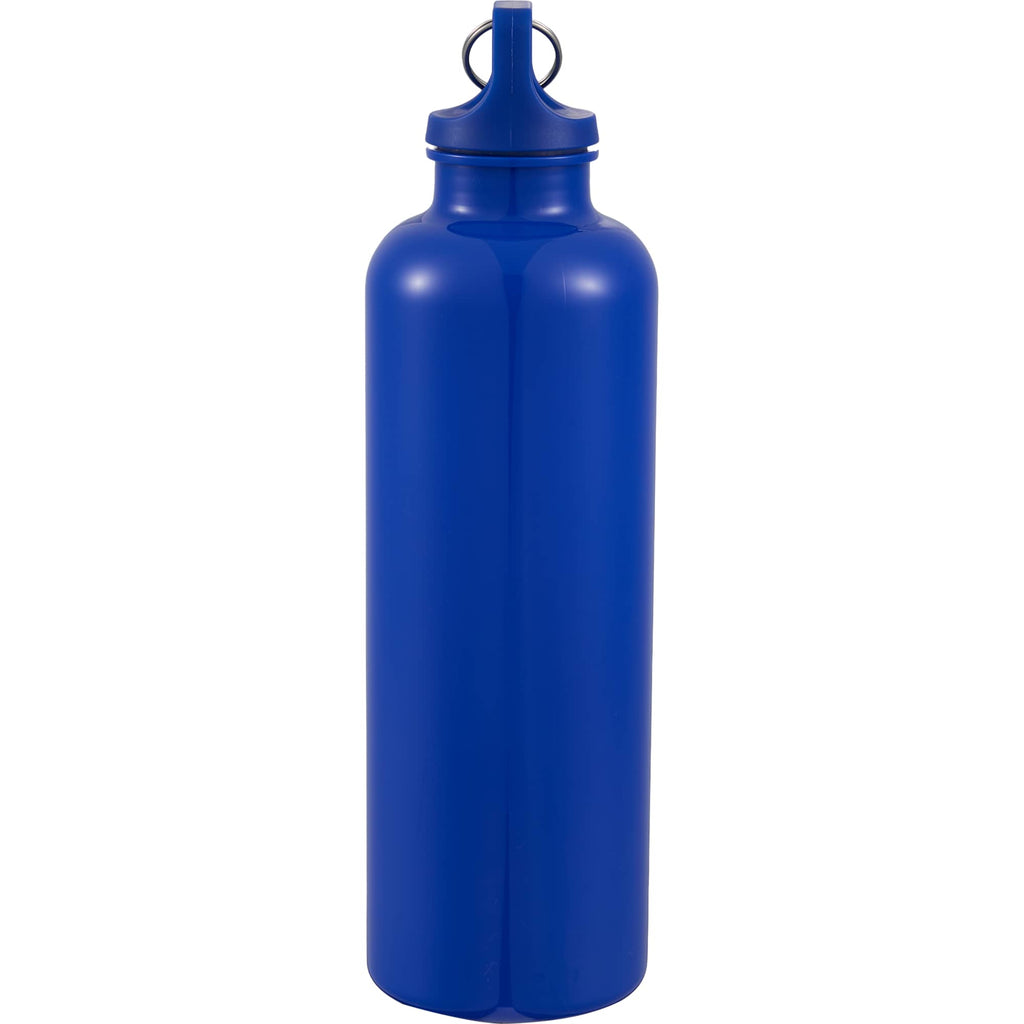 Race Color-Drenched Bottle with Carabiner, 25 oz - Royal - Left Side
