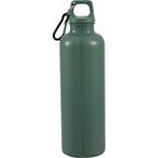 Race Color-Drenched Bottle with Carabiner, 25 oz - Sage - Back