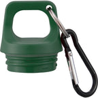 Race Color-Drenched Bottle with Carabiner, 25 oz - Sage - Detail Lid