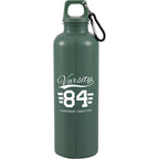 Race Color-Drenched Bottle with Carabiner, 25 oz - Sage - Front
