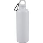 Race Color-Drenched Bottle with Carabiner, 25 oz - White - Back