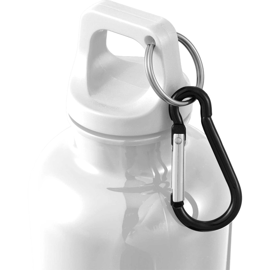 Race Color-Drenched Bottle with Carabiner, 25 oz - White - Detail