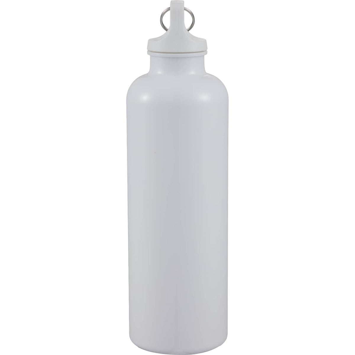 Race Color-Drenched Bottle with Carabiner, 25 oz - White - Left Side