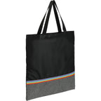 Rainbow Convention Tote in Recycled Polyester - Black - Right Angle