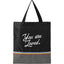 Rainbow Convention Tote in Recycled Polyester Full Color - Black - Front