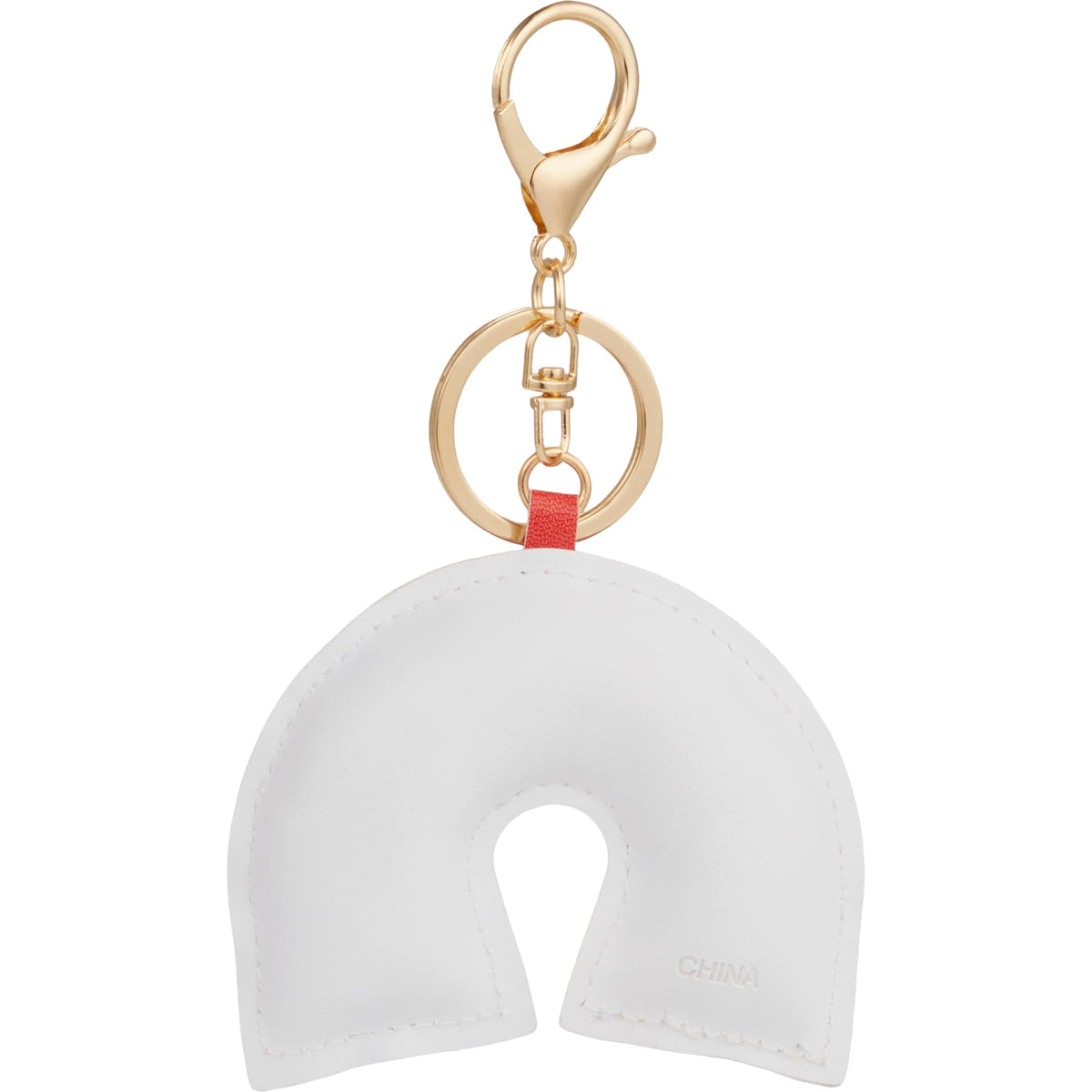 Rainbow Faux Leather Keychain - Rainbow - Back