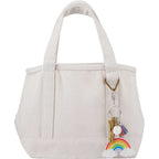 Rainbow Keychain with Tassel and Charms Laser Engraving - Rainbow - Detail