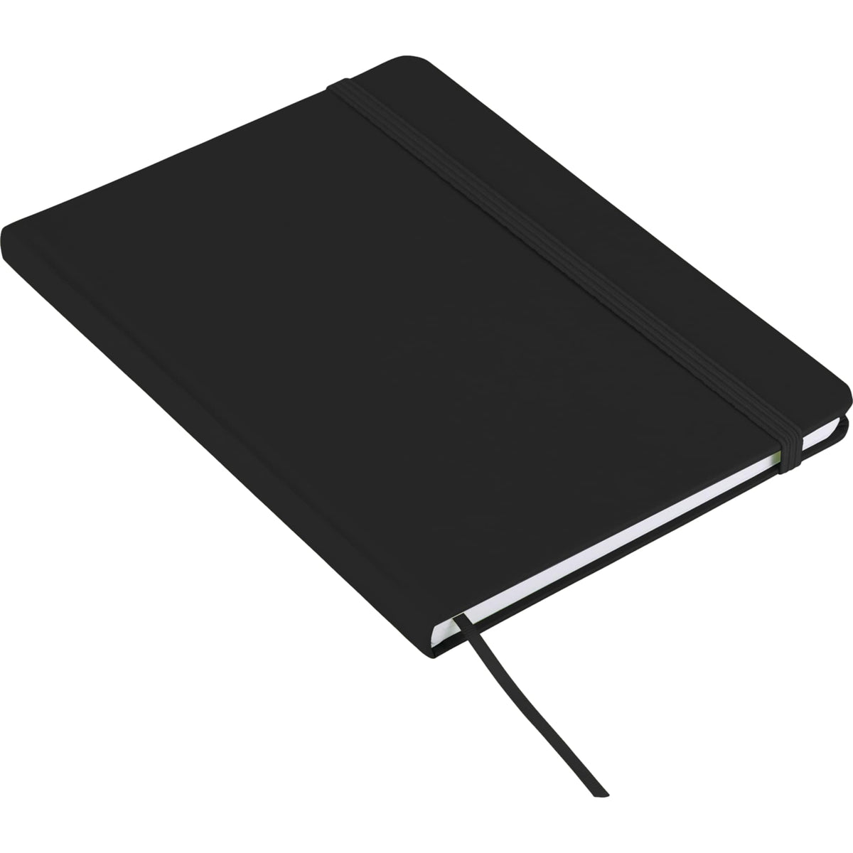 Rainbow Notebook with Matching Elastic, 5 x 7 Inches Full Color - Black - Photo