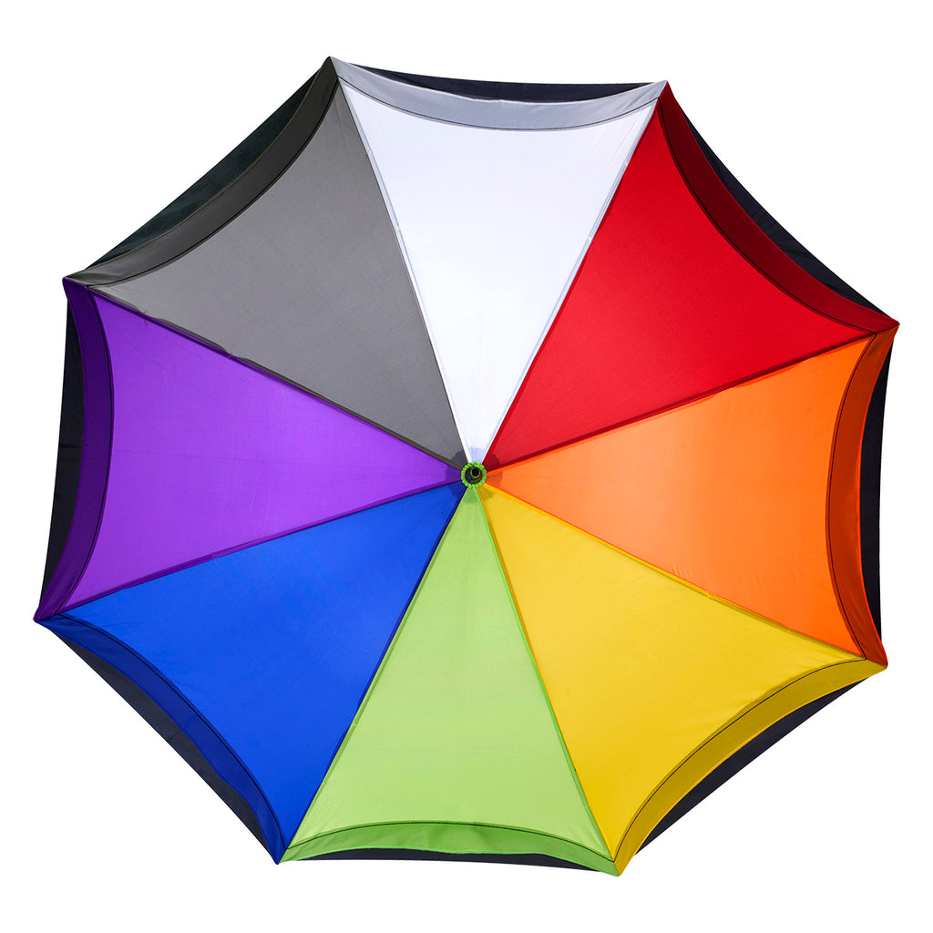 Rainbow Umbrella, 46 Inch Arc - Topview_Blank