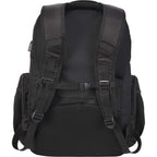 Rainier TSA Laptop Backpack with USB Port, 17 Inch Transfer - Black - Back
