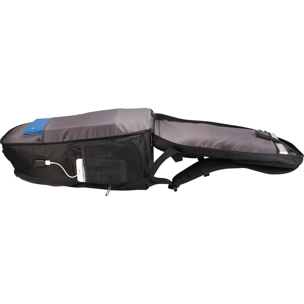 Rainier TSA Laptop Backpack with USB Port, 17 Inch Transfer - Black - Photo 2