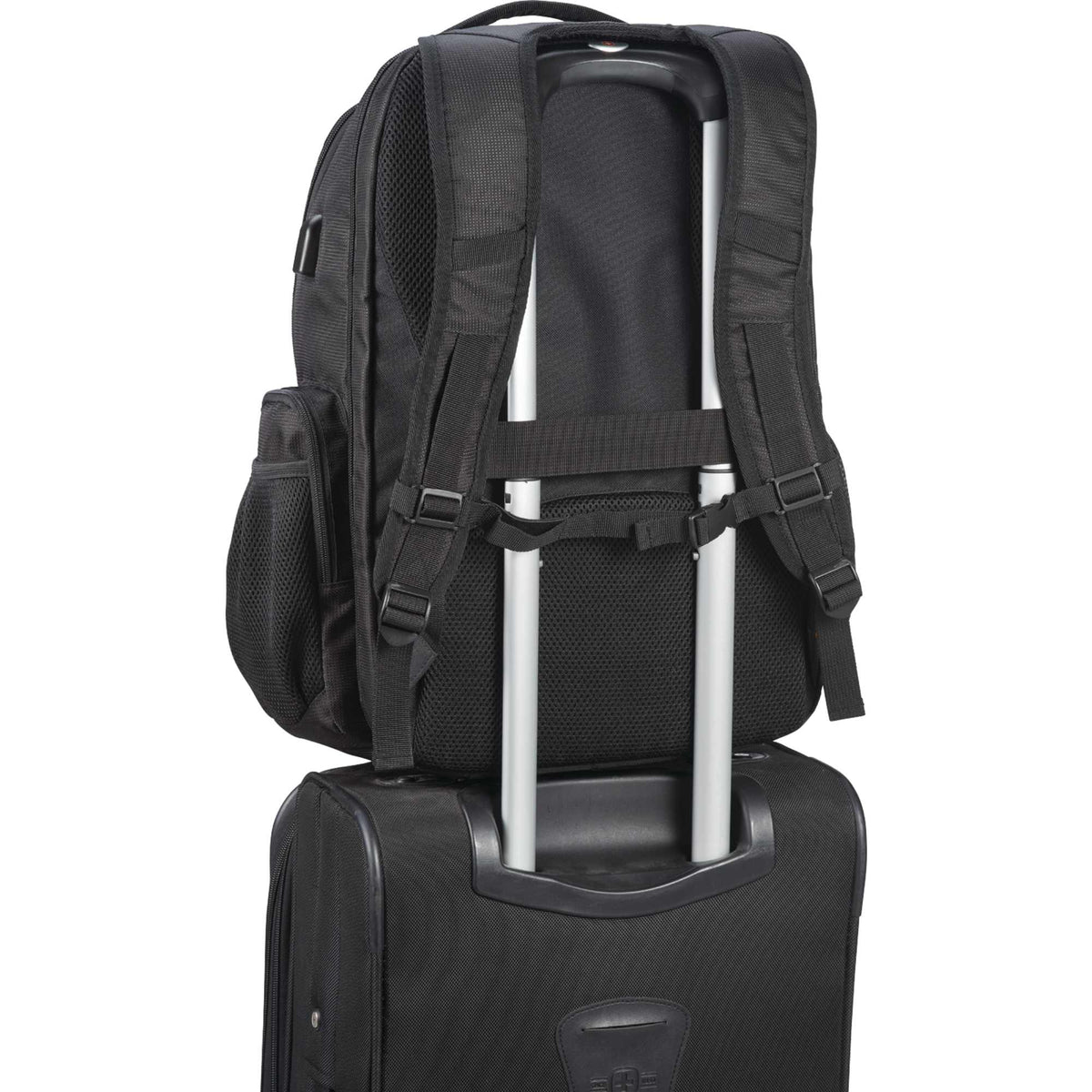 Rainier TSA Laptop Backpack with USB Port, 17 Inch Transfer - Black - Photo 3