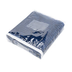 Raleigh Ribbed Flannel Blanket in Recycled PET - Navy - Bag