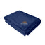 Raleigh Ribbed Flannel Blanket in Recycled PET - Navy - Embroidery