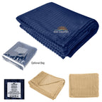 Raleigh Ribbed Flannel Blanket in Recycled PET