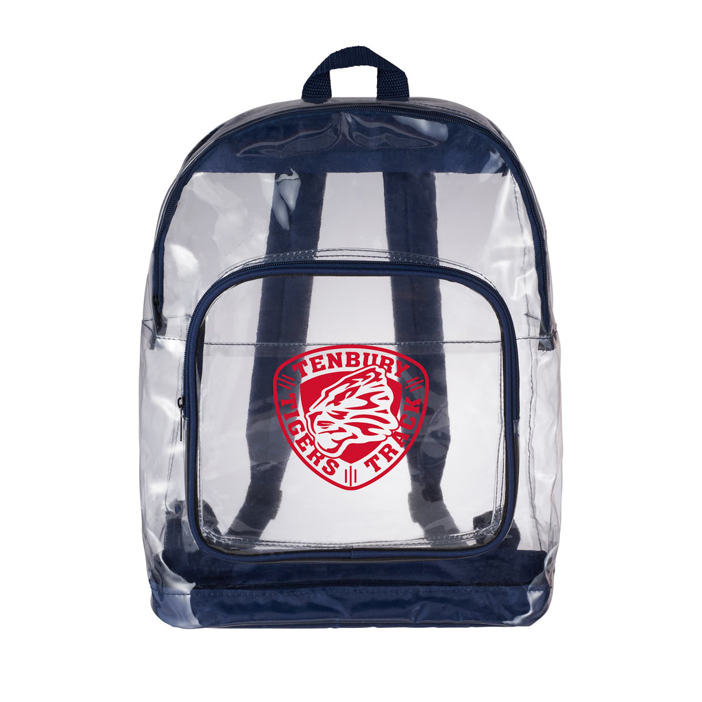Rally Clear Event Backpack with Reinforced Base - Navy - Front
