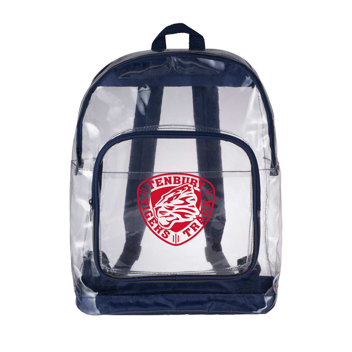 Rally Clear Event Backpack with Reinforced Base - Navy - Front
