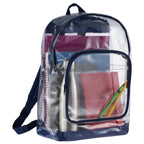 Rally Clear Event Backpack with Reinforced Base - Navy - Photo 3