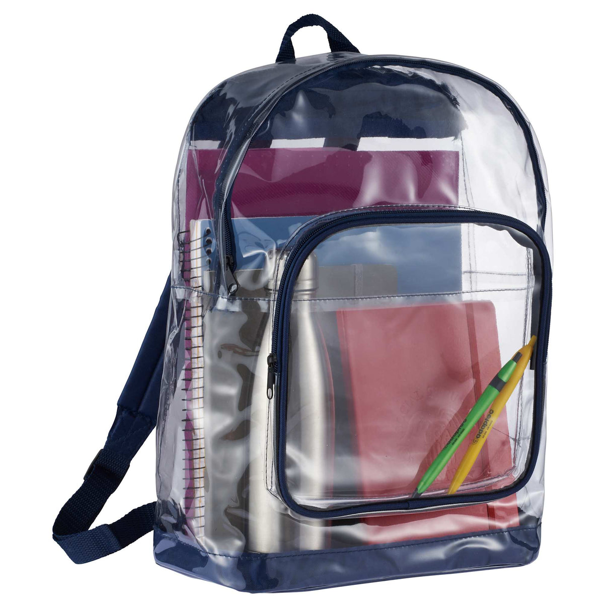 Rally Clear Event Backpack with Reinforced Base - Navy - Photo 3