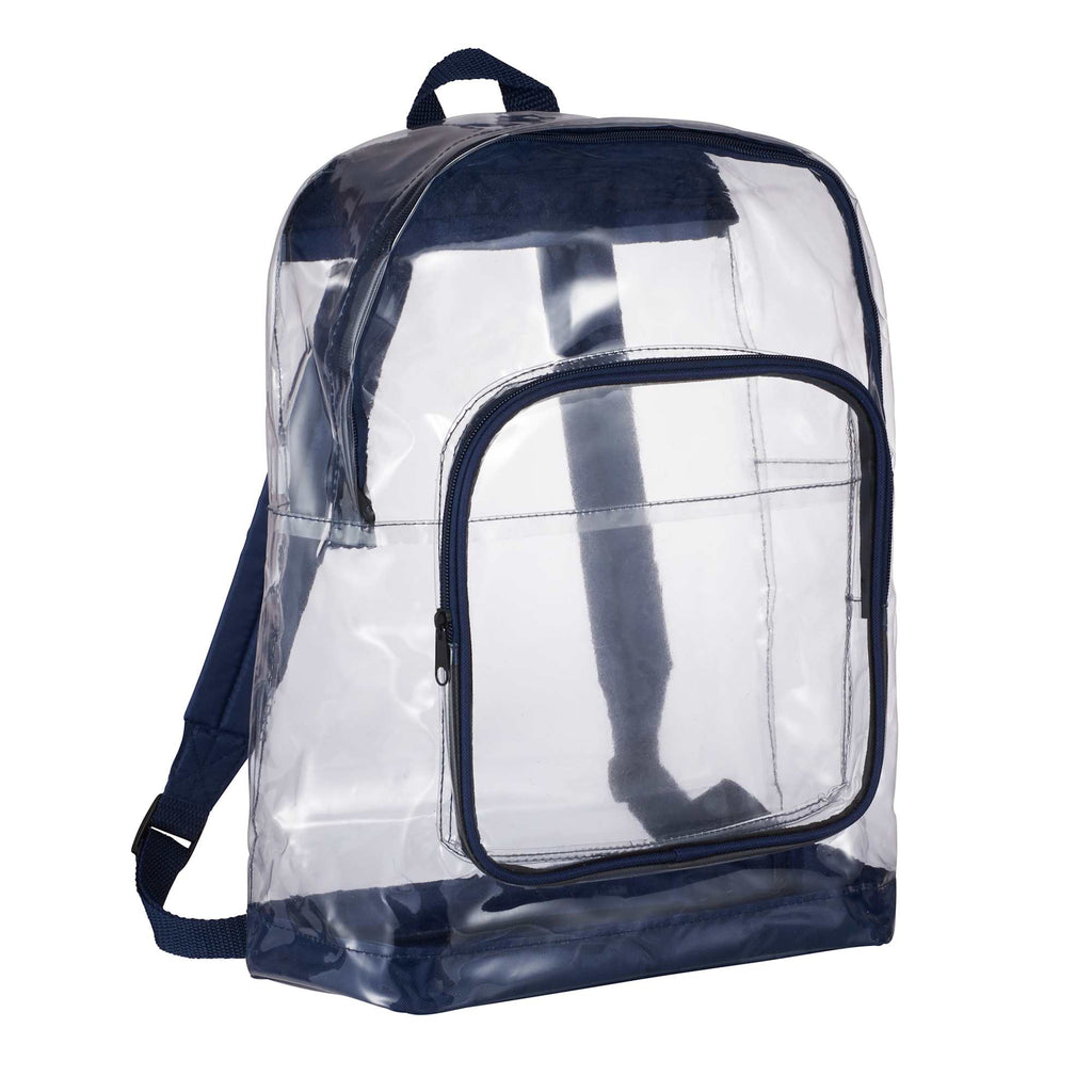 Rally Clear Event Backpack with Reinforced Base - Navy - Photo 4