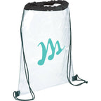 Rally Clear Stadium Drawstring Bag - Black - Photo 2