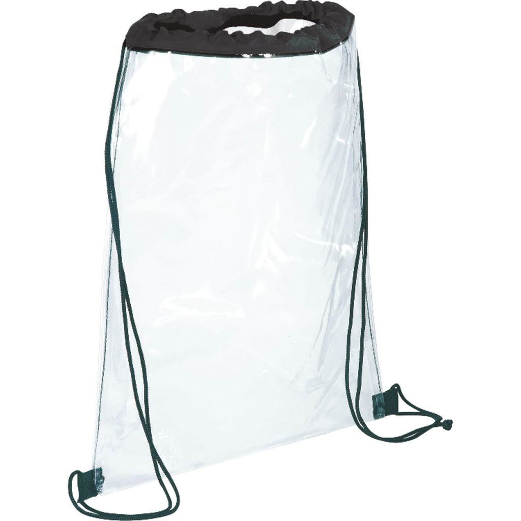 Rally Clear Stadium Drawstring Bag - Black - Photo 4