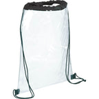 Rally Clear Stadium Drawstring Bag - Black - Photo 4